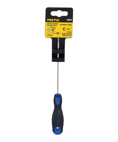 Alternative view of Desarmador de cruz 1/8' x 4' mango Comfort Grip, Pretul 28082